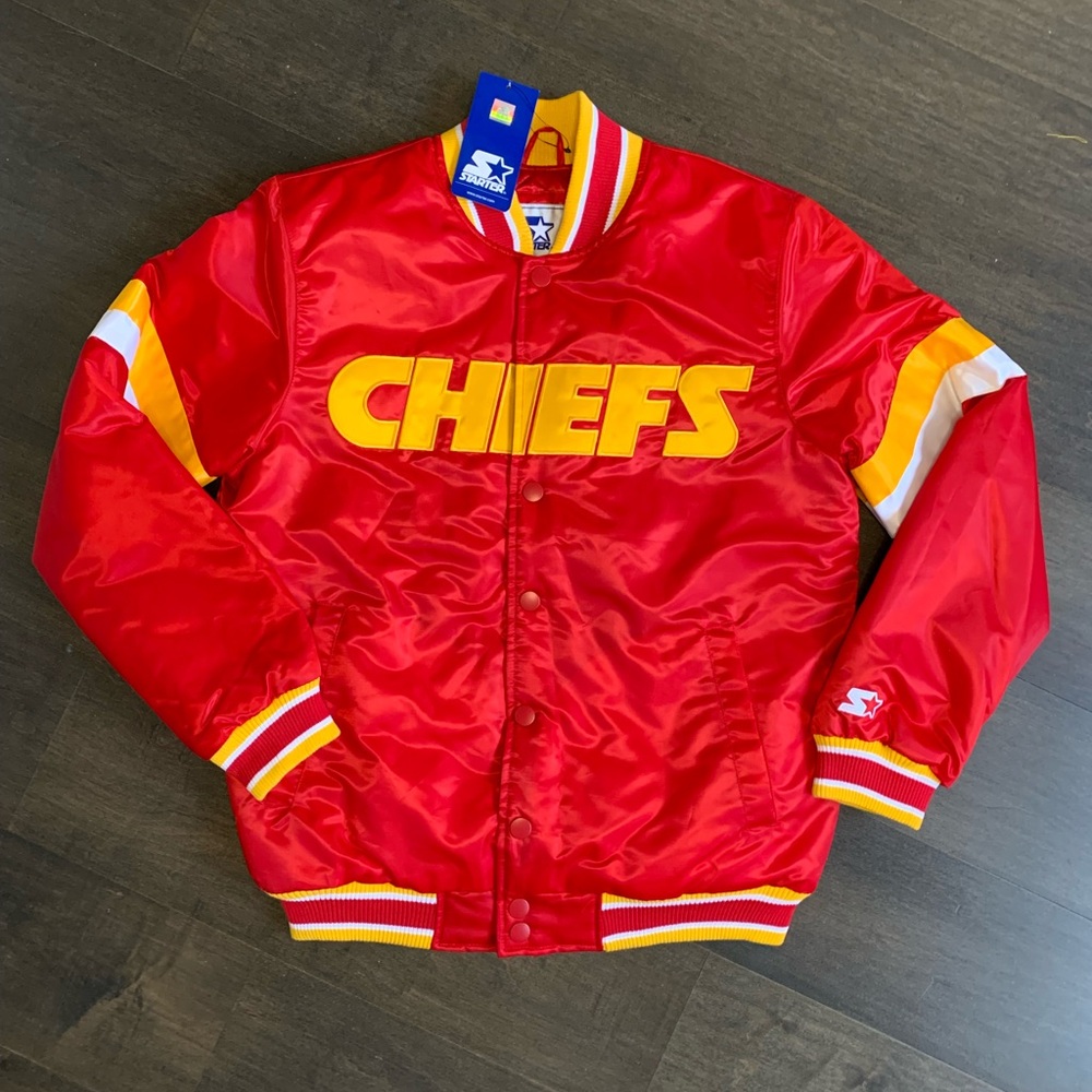 Kansas City Chiefs Red Starter Varsity Jacket NWT